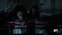 Teen Wolf Season 5 Episode 5 Donovan pulling Stiles