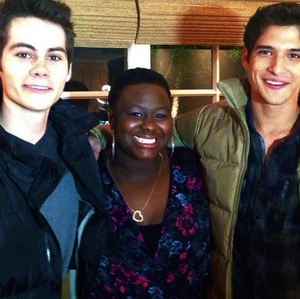Teen Wolf Season 3 Behind the Scenes Dylan O'Brien Shantal Rhodes Tyler Posey Posed Encino