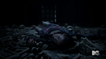 Teen Wolf Season 4 Episode 11 A Promise to the Dead Kira on a pile of bones