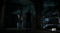 Teen Wolf Season 4 Episode 8 Time of Death Peter and Malia in the vault