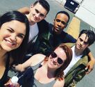 Victoria Moroles, Khylin Rhambo, Michael Johnston et Dylan Sprayberry