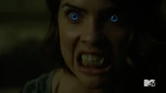 Teen Wolf Season 5 Episode 14 The Sword and the Spirit Malia eyes and fangs.png (594 KB)