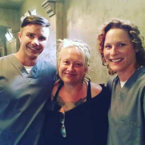 Teen Wolf Season 5 Behind the Scenes Clayton Froning Jen Lynch Mandy Levin Teen Wolf HQ undated