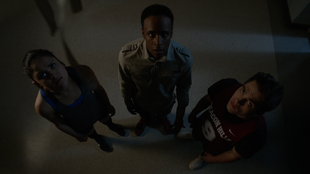 Victoria-Moroles-Dylan-Sprayberry-Khylin Rhambo-Hayden-Liam-Mason-looking-at-vent-Teen-Wolf-Season-6-Episode-1-Memory-Lost