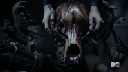 Teen Wolf Season 4 Episode 11 A Promise to the Dead Berserker skull close