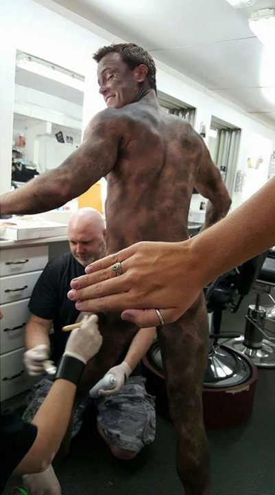 Teen Wolf Season 5 Behind the Scenes Ryan Kelley naked dirt makeup undated