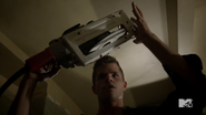 Teen Wolf Season 3 Episode 6 Motel California Charlie Carver Ethan with saw