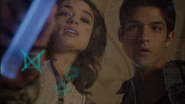 Teen Wolf Season 3 Episode 7 Currents Crystal Reed Tyler Posey Allison Argent and Scott McCall Allison tells Scott that her dad has been tracking everything