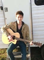 Teen Wolf Season 3 Behind the Scenes Michael Fjordbak with Guitar Acton, California