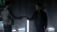 Teen Wolf Season 4 Episode 5 IED Derek and Chris in the vault