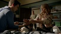 Teen Wolf Season 4 Episode 4 The Benefactor Stiles and Malia test chains