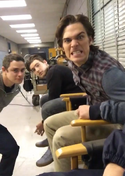 Bill Gibson Cody Christian Dylan Sprayberry on Teen Wolf Set Wikia