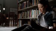 Teen Wolf Season 5 Episode 6 Required Reading Kira is trying to read the Book