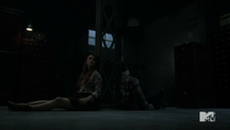 Teen Wolf Season 4 Episode 9 Perishable Lydia and Stiles tied up