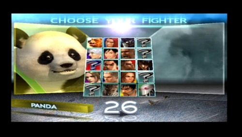 Charakter Select: Der Beweis das Panda dabei ist