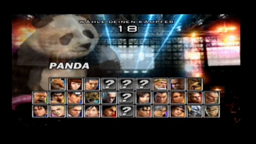 Charakter Select: Beweis das auch Panda dabei ist