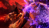 Kazuya finally kills Heihachi.