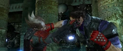  confronting Kazuya in the Central Corridor