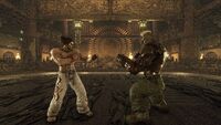 The Mishima Dojo (Kazuya & Heihachi VS. Jack-4 Story Mode version)