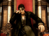 Jin on the throne in his Tekken 5 ending.