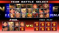 Tekken 3 Team Battle Mode Character Select