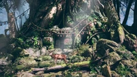Yakushima3.jpg (1.15 MB) Shika deer and shrine.