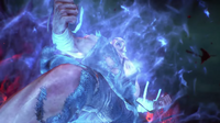 Heihachi's all out against Devil Kazuya