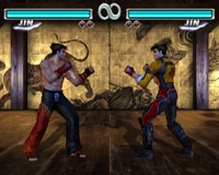 Jin Mirror Match in Tekken Tag Tournament.