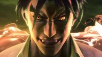 Jin becoming Devil Jin in Street Fighter X Tekken.