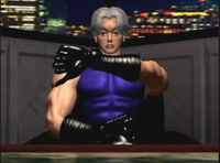 Lee giving the thumbs down in his Tekken 2 ending.