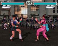 Xiaoyu's Player 1 and 2 outfits in Tekken Tag Tournament.