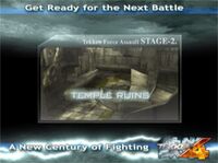 Tekken 4 Force Mode - Temple Ruins Screen