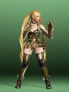 Lucky Chloe en la personalización del DLC Gold Metallic