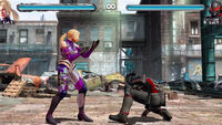 Nina vs Tekken Force Soldier