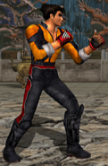 Jin's Player 4 outfit in Tekken Tag Tournament.