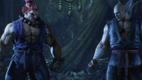 Heihachi and Akuma began fighting against all Jack-6 robots