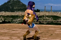 Michelle using the Arm Lock Suplex on Nina in Tekken 2.
