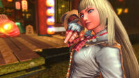 Screenshot of Lili in Street Fighter X Tekken.