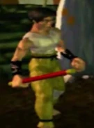 Forest de joven en el final de Yoshimitsu en Tekken