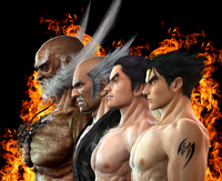 Heihachi along with the other Mishimas