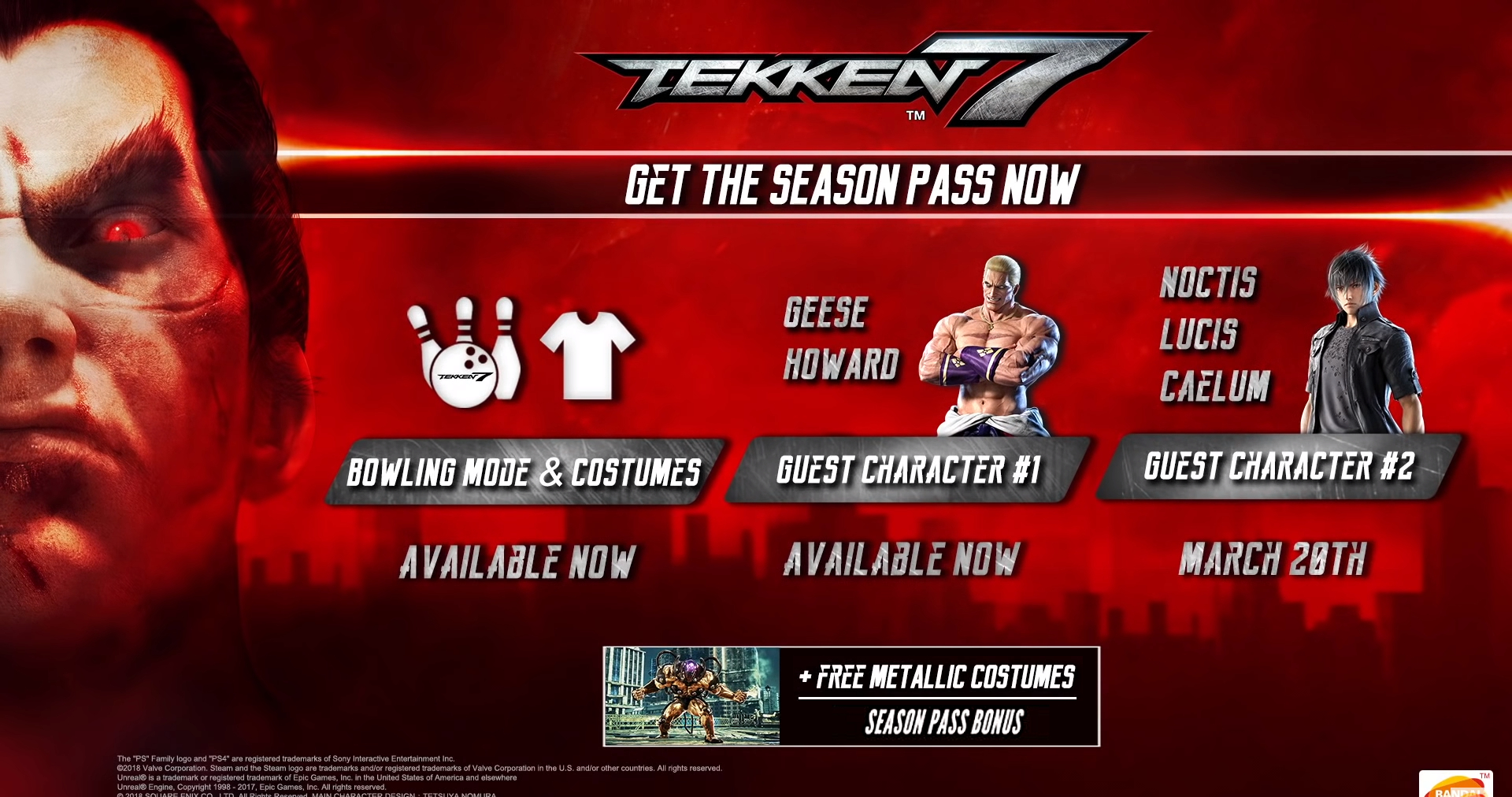 Tekken 7 terá edições especiais, Season Pass e bônus de Pré-venda: confira  o que virá em cada um deles