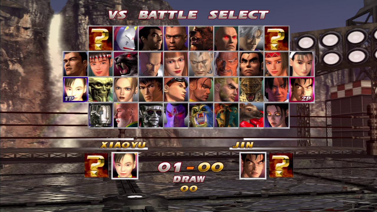 tekken 4 character select screen