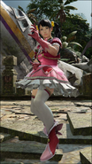 Ling Xiaoyu in her customized outfit.