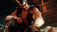 Heihachi closes Kazumi's eyes