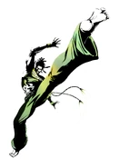 Panel de selección de personaje alternativo (obra de arte de Tomio Fujisawa).