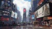 a Screenshot of Urban Square with advertisements of Nike on various locations.