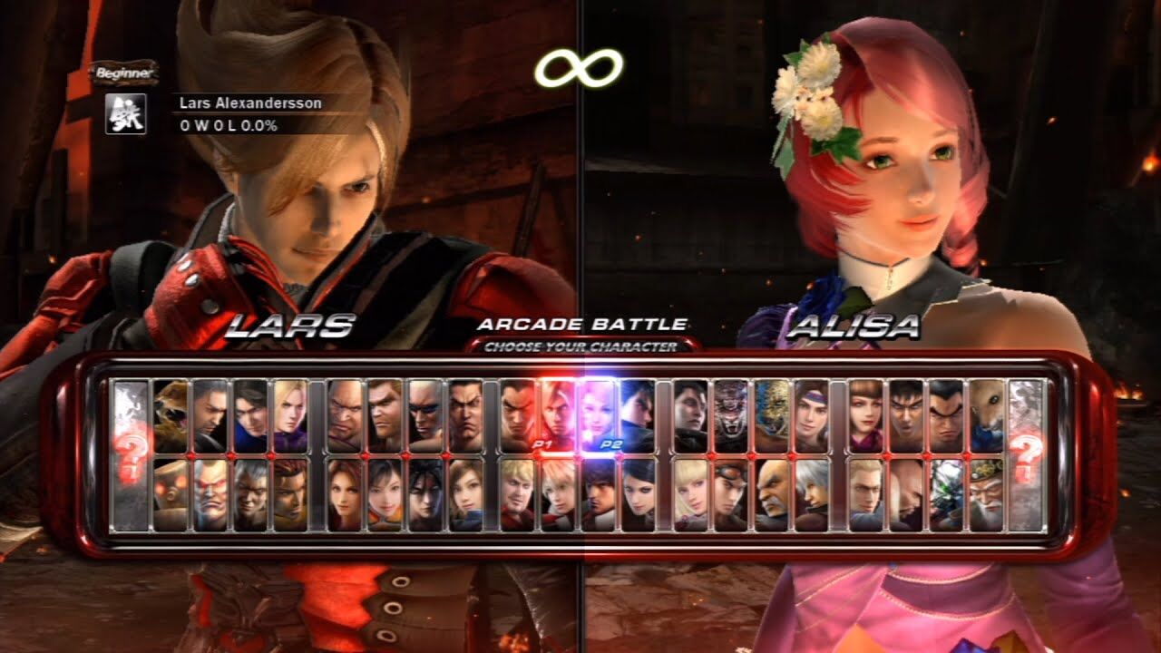 Testando todas as personagens femininas tekken 6 psp emulador