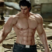 Shirtless Claudio in-game.
