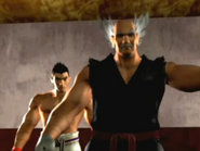 Heihachi junto con Kazuya