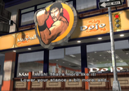 Exterior del nuevo dojo de Marshall en su final de Tekken 4